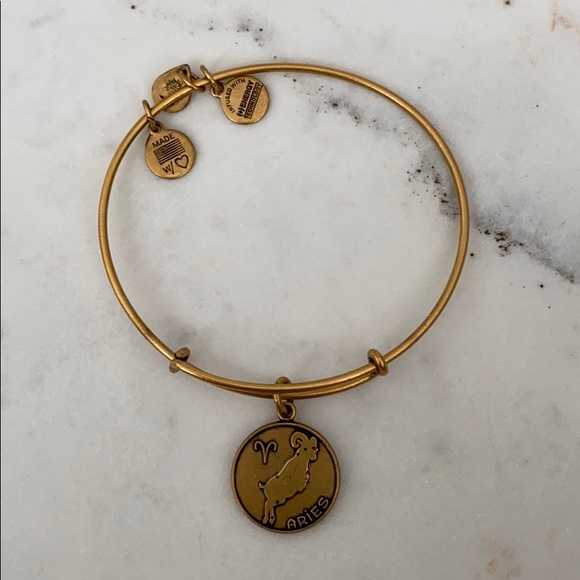 Genuine Alex and Ani  Aries Ram bracelet - Picture 1 of 2
